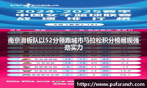 南京滑板队以52分领跑城市马拉松积分榜展现强劲实力